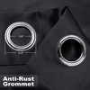 image:imageDriftAway Doorway Curtain Panel Closet Curtain for Bedroom Closet Door Solid Blackout Curtain Room Divider Curtain 78 Inches Long Grommet Thermal Insulated Privacy Drapes 1 Panel W39 x L78 InchSolid Black