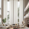 image:imageDriftAway Extra Long Linen Sheer Curtains 2 Panels 2 Story House Tall Curtains for High Ceiling Long Window High Living Room Light Filtering Window Coverings Back Tab 52 Inch by 156 Inch Light LinenLight Linen
