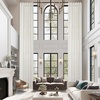 image:imageDriftAway Extra Long Linen Sheer Curtains 2 Panels 2 Story House Tall Curtains for High Ceiling Long Window High Living Room Light Filtering Window Coverings Back Tab 52 Inch by 156 Inch Light LinenLight Linen