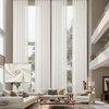 image:imageDriftAway Extra Long Linen Sheer Curtains 2 Panels 2 Story House Tall Curtains for High Ceiling Long Window High Living Room Light Filtering Window Coverings Back Tab 52 Inch by 156 Inch Light LinenLight Linen