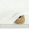 image:imageDriftAway Extra Long Linen Sheer Curtains 2 Panels 2 Story House Tall Curtains for High Ceiling Long Window High Living Room Light Filtering Window Coverings Back Tab 52 Inch by 156 Inch Light LinenBirch Ivory