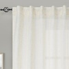 image:imageDriftAway Extra Long Linen Sheer Curtains 2 Panels 2 Story House Tall Curtains for High Ceiling Long Window High Living Room Light Filtering Window Coverings Back Tab 52 Inch by 156 Inch Light LinenLight Linen