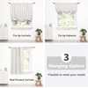 image:imageDriftAway Farmhouse Double Layer Linen Blackout Tie Up Curtains Thermal Insulated Vertical Striped Fully Lined Balloon Roman Shade Bathroom Window Adjustable Rod Pocket 45 Inch by 63 Inch GrayGrey
