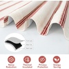 image:imageDriftAway Farmhouse Double Layer Linen Blackout Tie Up Curtains Thermal Insulated Vertical Striped Fully Lined Balloon Roman Shade Bathroom Window Adjustable Rod Pocket 45 Inch by 63 Inch GrayRed