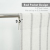 image:imageDriftAway Farmhouse Double Layer Linen Blackout Tie Up Curtains Thermal Insulated Vertical Striped Fully Lined Balloon Roman Shade Bathroom Window Adjustable Rod Pocket 45 Inch by 63 Inch GrayGrey