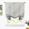 image:imageDriftAway Farmhouse Double Layer Linen Blackout Tie Up Curtains Thermal Insulated Vertical Striped Fully Lined Balloon Roman Shade Bathroom Window Adjustable Rod Pocket 45 Inch by 63 Inch GrayRoman Black