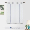 image:imageDriftAway Farmhouse Double Layer Linen Blackout Tie Up Curtains Thermal Insulated Vertical Striped Fully Lined Balloon Roman Shade Bathroom Window Adjustable Rod Pocket 45 Inch by 63 Inch GrayNavy Blue