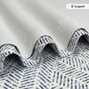 image:imageDriftAway Farmhouse Double Layer Linen Blackout Tie Up Curtains Thermal Insulated Vertical Striped Fully Lined Balloon Roman Shade Bathroom Window Adjustable Rod Pocket 45 Inch by 63 Inch GrayRoman Navy