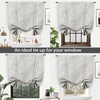 image:imageDriftAway Farmhouse Double Layer Linen Blackout Tie Up Curtains Thermal Insulated Vertical Striped Fully Lined Balloon Roman Shade Bathroom Window Adjustable Rod Pocket 45 Inch by 63 Inch GrayRoman Black