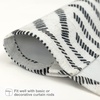 image:imageDriftAway Farmhouse Double Layer Linen Blackout Tie Up Curtains Thermal Insulated Vertical Striped Fully Lined Balloon Roman Shade Bathroom Window Adjustable Rod Pocket 45 Inch by 63 Inch GrayBriony Black