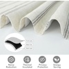 image:imageDriftAway Farmhouse Double Layer Linen Blackout Tie Up Curtains Thermal Insulated Vertical Striped Fully Lined Balloon Roman Shade Bathroom Window Adjustable Rod Pocket 45 Inch by 63 Inch GrayGrey