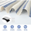 image:imageDriftAway Farmhouse Double Layer Linen Blackout Tie Up Curtains Thermal Insulated Vertical Striped Fully Lined Balloon Roman Shade Bathroom Window Adjustable Rod Pocket 45 Inch by 63 Inch GrayNavy Blue