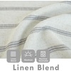 image:imageDriftAway Farmhouse Double Layer Linen Blackout Tie Up Curtains Thermal Insulated Vertical Striped Fully Lined Balloon Roman Shade Bathroom Window Adjustable Rod Pocket 45 Inch by 63 Inch GrayGrey