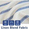 image:imageDriftAway Farmhouse Double Layer Linen Blackout Tie Up Curtains Thermal Insulated Vertical Striped Fully Lined Balloon Roman Shade Bathroom Window Adjustable Rod Pocket 45 Inch by 63 Inch GrayNavy Blue