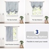 image:imageDriftAway Farmhouse Double Layer Linen Blackout Tie Up Curtains Thermal Insulated Vertical Striped Fully Lined Balloon Roman Shade Bathroom Window Adjustable Rod Pocket 45 Inch by 63 Inch GrayRoman Navy