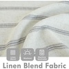 image:imageDriftAway Farmhouse Double Layer Linen Blackout Tie Up Curtains Thermal Insulated Vertical Striped Fully Lined Balloon Roman Shade Bathroom Window Adjustable Rod Pocket 45 Inch by 63 Inch GrayGrey