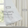 image:imageDriftAway Farmhouse Double Layer Linen Blackout Tie Up Curtains Thermal Insulated Vertical Striped Fully Lined Balloon Roman Shade Bathroom Window Adjustable Rod Pocket 45 Inch by 63 Inch GrayGrey