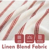 image:imageDriftAway Farmhouse Double Layer Linen Blackout Tie Up Curtains Thermal Insulated Vertical Striped Fully Lined Balloon Roman Shade Bathroom Window Adjustable Rod Pocket 45 Inch by 63 Inch GrayRed