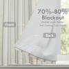 image:imageDriftAway Farmhouse Double Layer Linen Blackout Tie Up Curtains Thermal Insulated Vertical Striped Fully Lined Balloon Roman Shade Bathroom Window Adjustable Rod Pocket 45 Inch by 63 Inch GrayGrey