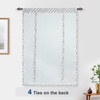 image:imageDriftAway Farmhouse Double Layer Linen Blackout Tie Up Curtains Thermal Insulated Vertical Striped Fully Lined Balloon Roman Shade Bathroom Window Adjustable Rod Pocket 45 Inch by 63 Inch GrayBriony Black
