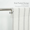image:imageDriftAway Farmhouse Double Layer Linen Blackout Tie Up Curtains Thermal Insulated Vertical Striped Fully Lined Balloon Roman Shade Bathroom Window Adjustable Rod Pocket 45 Inch by 63 Inch GrayGrey