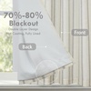 image:imageDriftAway Farmhouse Double Layer Linen Blackout Tie Up Curtains Thermal Insulated Vertical Striped Fully Lined Balloon Roman Shade Bathroom Window Adjustable Rod Pocket 45 Inch by 63 Inch GrayGrey