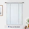 image:imageDriftAway Farmhouse Double Layer Linen Blackout Tie Up Curtains Thermal Insulated Vertical Striped Fully Lined Balloon Roman Shade Bathroom Window Adjustable Rod Pocket 45 Inch by 63 Inch GrayRoman Black