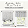 image:imageDriftAway Farmhouse Linen Valance Rod Pocket 1 Panel W52xL14 GrayBrionyblack