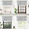 image:imageDriftAway Farmhouse Linen Valance Rod Pocket 1 Panel W52xL14 GrayBrionyblack