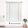 image:imageDriftAway Farmhouse Linen Valance Rod Pocket 1 Panel W52xL14 GrayBrionyblack