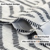 image:imageDriftAway Farmhouse Linen Valance Rod Pocket 1 Panel W52xL14 GrayBrionyblack