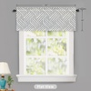 image:imageDriftAway Farmhouse Linen Valance Rod Pocket 1 Panel W52xL14 GrayBrionyblack
