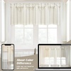 image:imageDriftAway Farmhouse Linen Valance Rod Pocket 1 Panel W52xL14 GrayCamel Beige