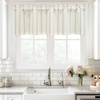 image:imageDriftAway Farmhouse Linen Valance Rod Pocket 1 Panel W52xL14 GrayCamel Beige