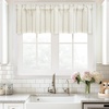image:imageDriftAway Farmhouse Linen Valance Rod Pocket 1 Panel W52xL14 GrayCamel Beige