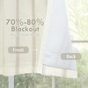 image:imageDriftAway Farmhouse Linen Valance Rod Pocket 1 Panel W52xL14 GrayCamel Beige