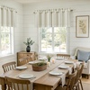 image:imageDriftAway Farmhouse Linen Valance Rod Pocket 1 Panel W52xL14 GrayFarmhousegray
