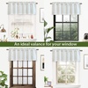 image:imageDriftAway Farmhouse Linen Valance Rod Pocket 1 Panel W52xL14 GrayFarmhouselight Jade Green