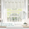 image:imageDriftAway Farmhouse Linen Valance Rod Pocket 1 Panel W52xL14 GrayFarmhouselight Jade Green