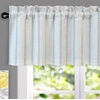 image:imageDriftAway Farmhouse Linen Valance Rod Pocket 1 Panel W52xL14 GrayFarmhouselight Jade Green