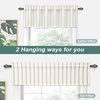 image:imageDriftAway Farmhouse Linen Valance Rod Pocket 1 Panel W52xL14 GrayFarmhouseloden Green