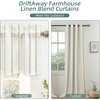 image:imageDriftAway Farmhouse Linen Valance Rod Pocket 1 Panel W52xL14 GrayFarmhouseloden Green