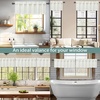 image:imageDriftAway Farmhouse Linen Valance Rod Pocket 1 Panel W52xL14 GrayFarmhouseloden Green