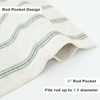 image:imageDriftAway Farmhouse Linen Valance Rod Pocket 1 Panel W52xL14 GrayFarmhouseloden Green