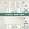 image:imageDriftAway Farmhouse Linen Valance Rod Pocket 1 Panel W52xL14 GrayFarmhouseloden Green