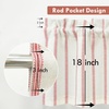 image:imageDriftAway Farmhouse Linen Valance Rod Pocket 1 Panel W52xL14 GrayFarmhousered