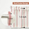 image:imageDriftAway Farmhouse Linen Valance Rod Pocket 1 Panel W52xL14 GrayFarmhousered