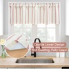 image:imageDriftAway Farmhouse Linen Valance Rod Pocket 1 Panel W52xL14 GrayFarmhousered