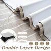 image:imageDriftAway Farmhouse Linen Valance Rod Pocket 1 Panel W52xL14 GrayHyggebeige