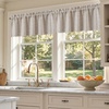 image:imageDriftAway Farmhouse Linen Valance Rod Pocket 1 Panel W52xL14 GrayHyggebeige